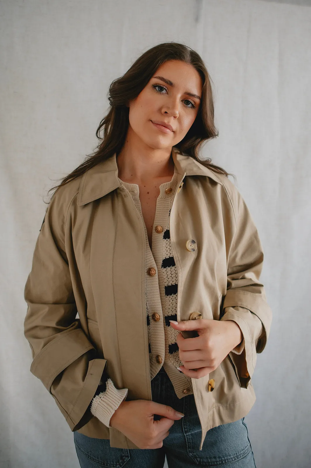 The Short Cotton Trench Coat