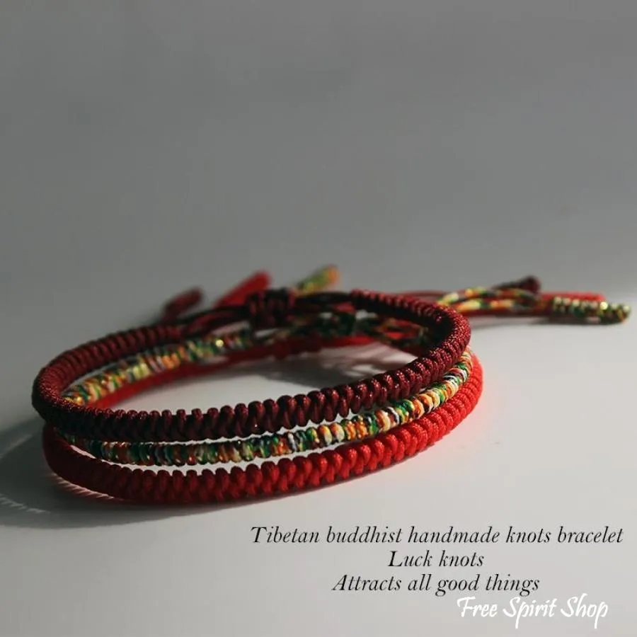 Tibetan Buddhist Handmade Lucky Knots Bracelet