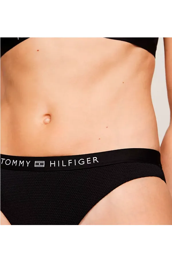 Tommy Hilfiger Women Tonal Bikini Bottom Black