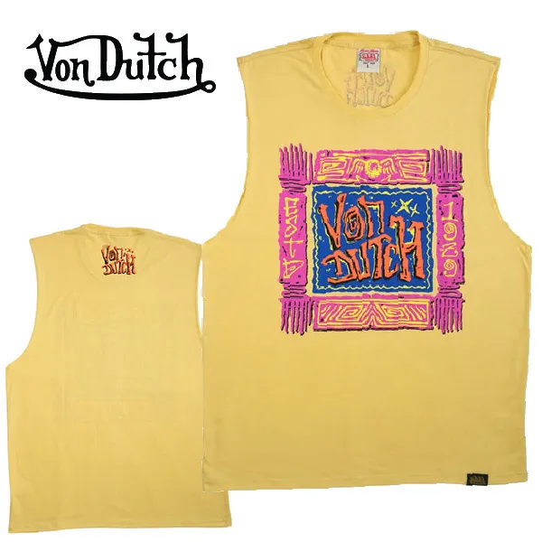 Von Dutch  |Unisex Street Style Plain Cotton Tanks