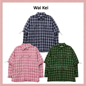 Wai Kei  |Unisex Street Style Logo Shirts