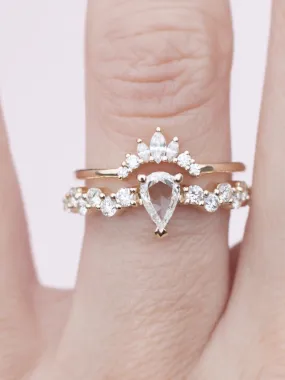 White Intertwine Ring