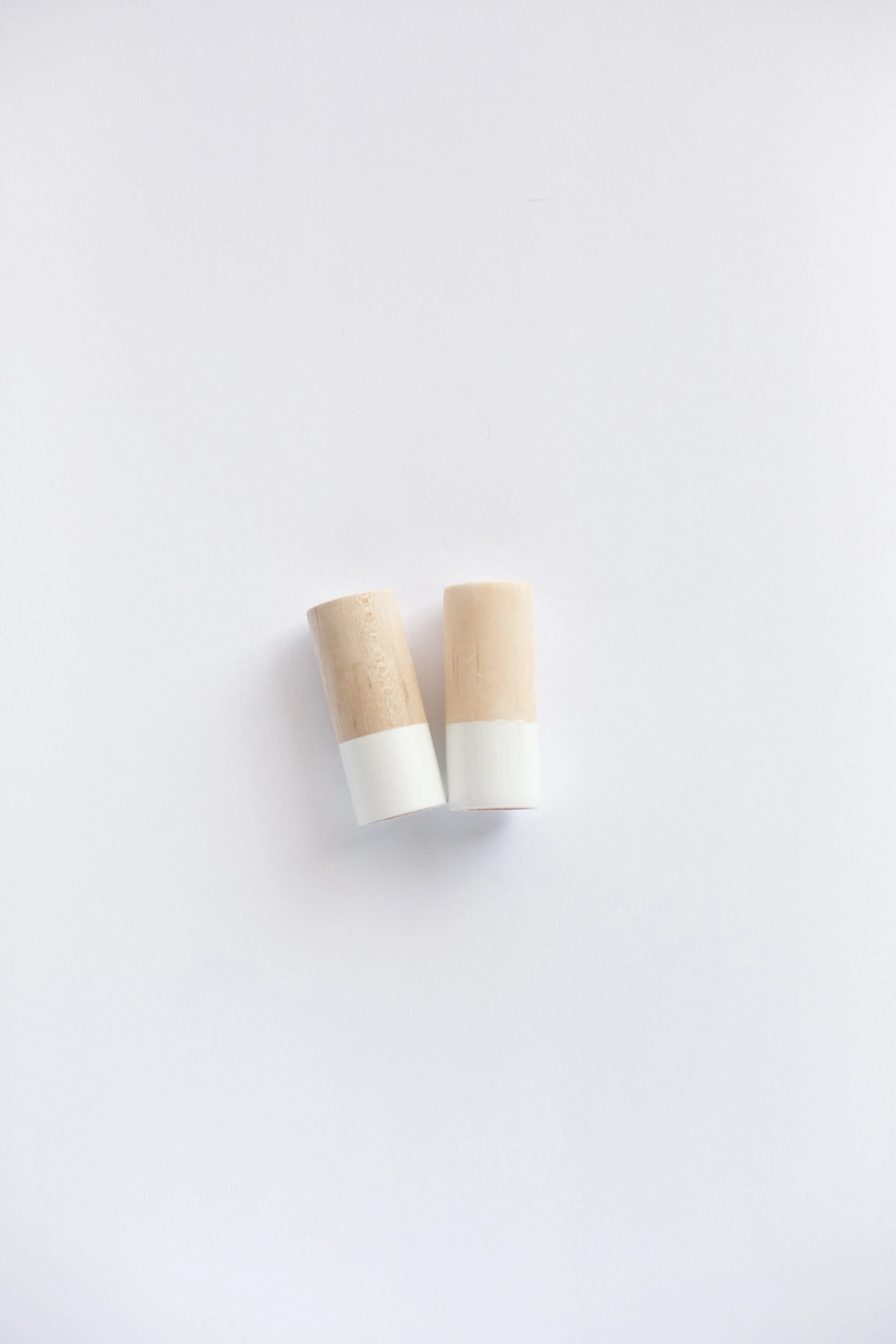 Wood Salt and Pepper Shaker Set -  White