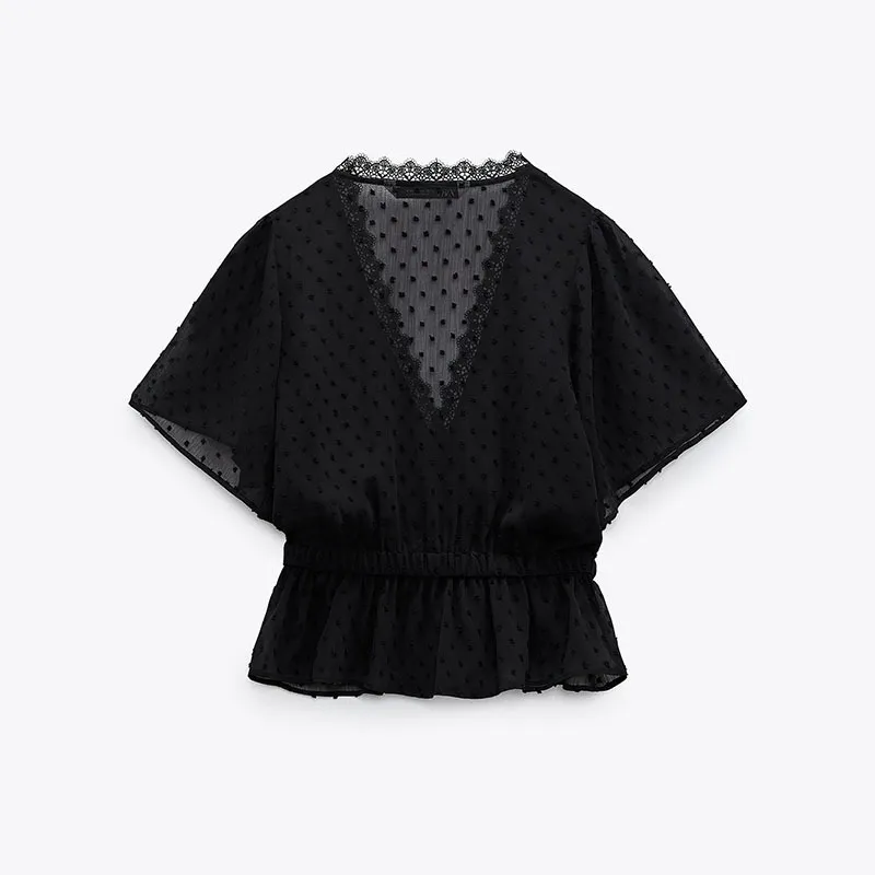 ZARA  |Casual Style Elegant Style Shirts & Blouses