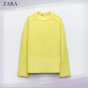 ZARA  |Casual Style V-neck & Crew neck