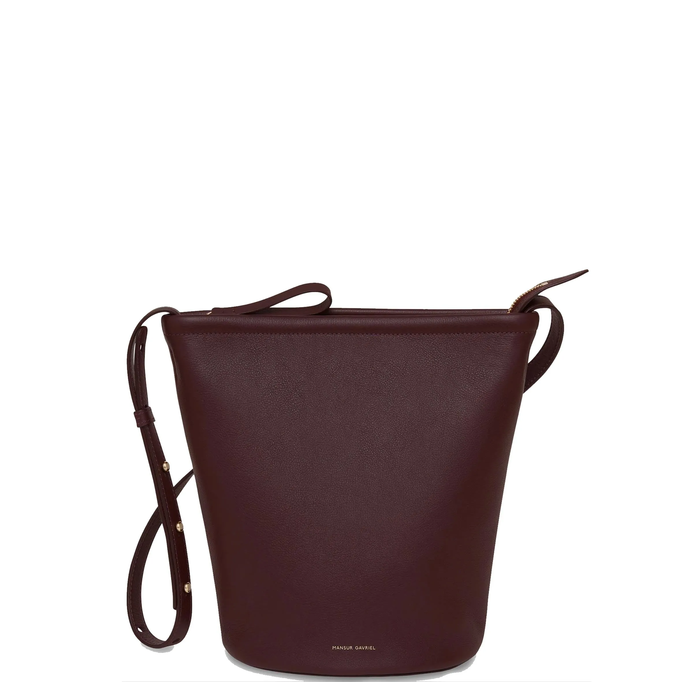 Zip Bucket bag, Eggplant