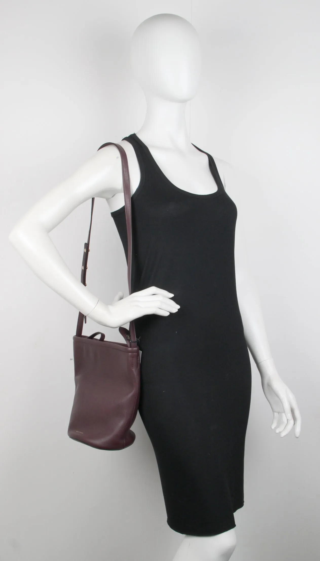 Zip Bucket bag, Eggplant